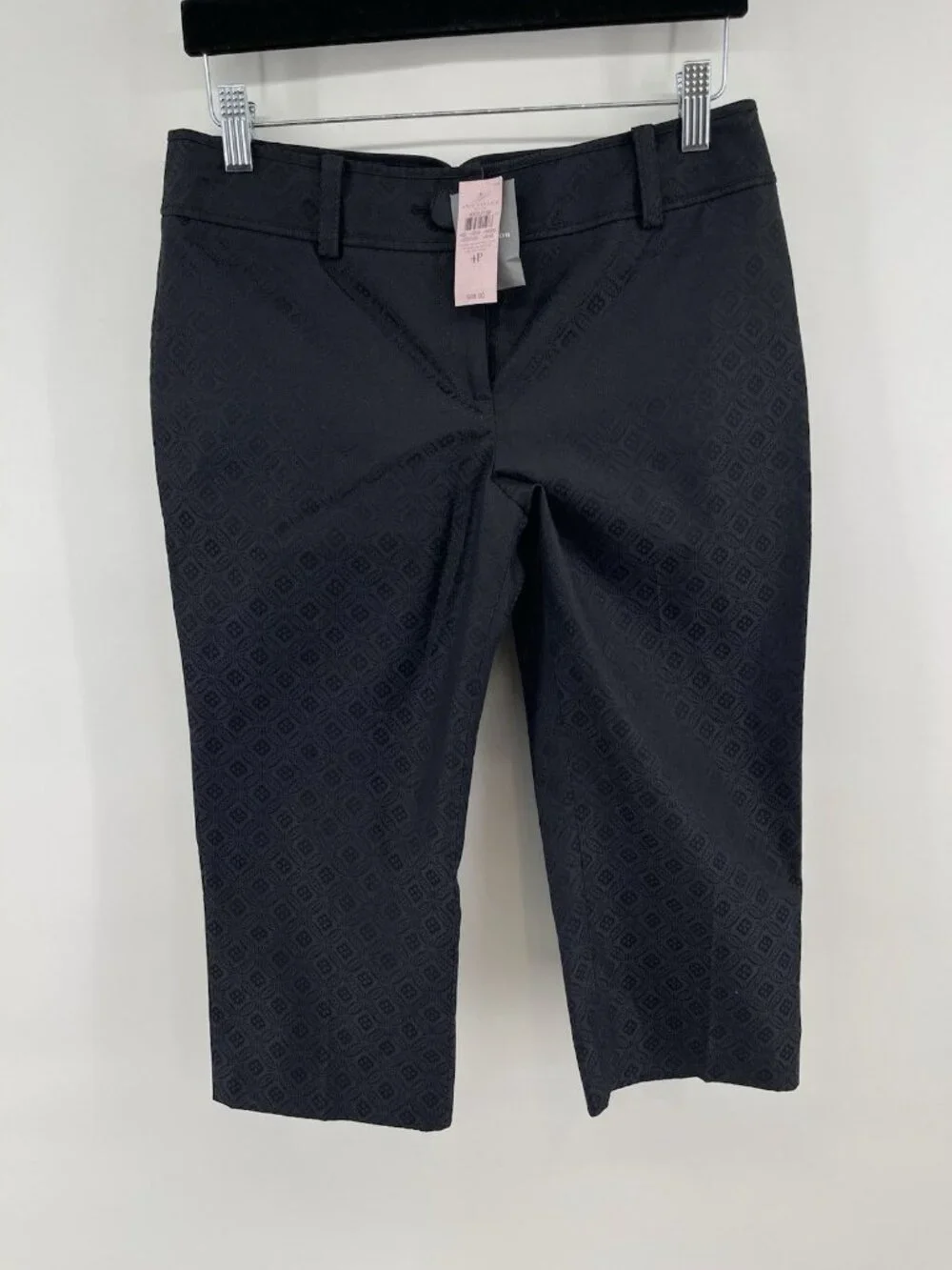 NWT Ann Taylor LOFT Margo Fit Black Geo Print Event Riviera Pants‎ Women 4P